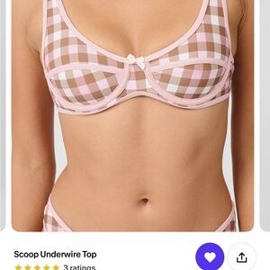 WeWoreWhat Scoop Underwire Bikini Top
